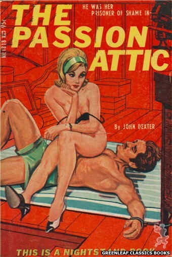 Nightstand Books NB1818 - The Passion Attic by John Dexter, cover art by Tomas Cannizarro (1967)