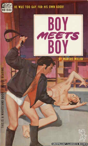 Nightstand Books NB1880 - Boy Meets Boy by Marcus Miller, cover art by Darrel Millsap (1968)
