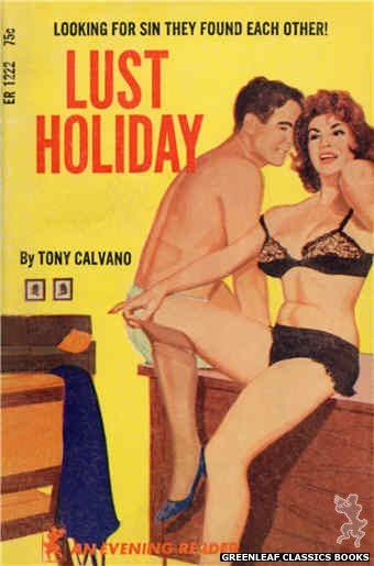 Evening Reader ER1222 - Lust Holiday by Tony Calvano, cover art by Unknown (1966)