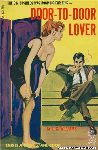 Nightstand Books NB1796 - Door-To-Door Lover by J.X. Williams, cover art by Unknown (1966)