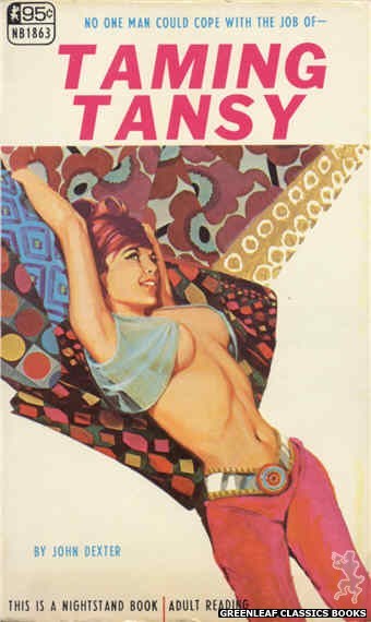 Nightstand Books NB1863 - Taming Tansy by John Dexter, cover art by Darrel Millsap (1967)
