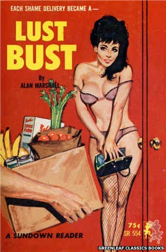 Sundown Reader SR554 - Lust Bust by Alan Marshall, cover art by Robert Bonfils (1965)