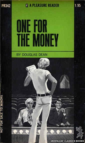 Pleasure Reader PR342 - One For The Money by Douglas Dean, cover art by Darrel Millsap (1972)