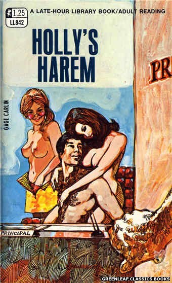 Late-Hour Library LL842 - Holly's Harem by Gage Carlin, cover art by Robert Kinyon (1969)