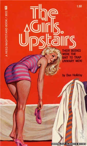 Reed Nightstand 3022 - The Girls Upstairs by Don Holliday, cover art by Ed Smith (1973)