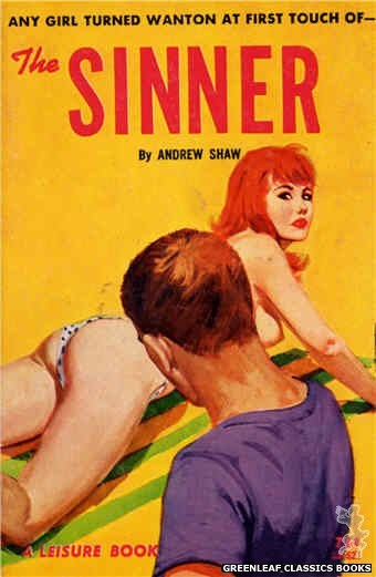 Leisure Books LB621 - The Sinner by Andrew Shaw, cover art by Unknown (1964)