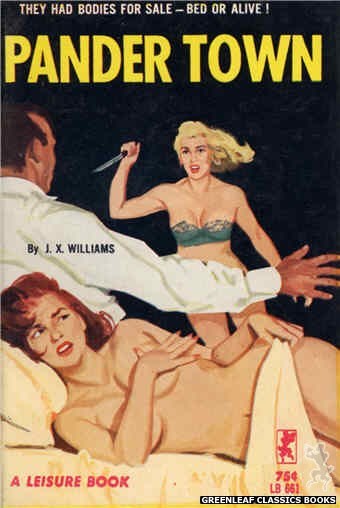Leisure Books LB661 - Pander Town by J.X. Williams, cover art by Unknown (1964)