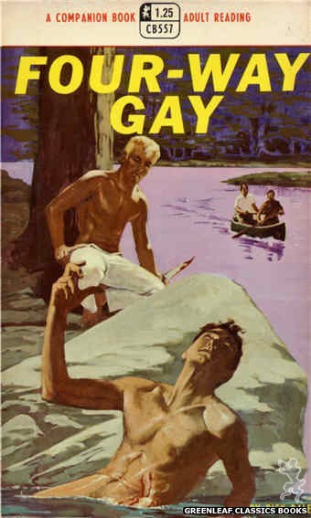 Companion Books CB557 - Four-Way Gay by Dick Dale, cover art by Darrel Millsap (1968)