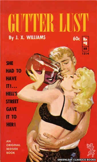 Bedside Books BB 1214 - Gutter Lust by J.X. Williams, cover art by Harold W. McCauley (1962)