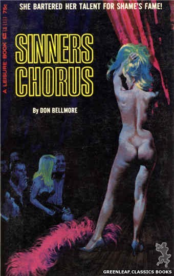 Leisure Books LB1111 - Sinners Chorus by Don Bellmore, cover art by Robert Bonfils (1965)