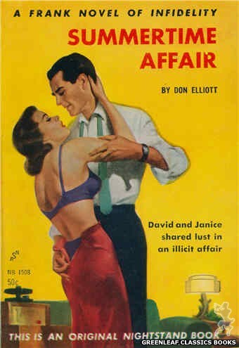 Nightstand Books NB1508 - Summertime Affair by Don Elliott, cover art by Harold W. McCauley (1960)