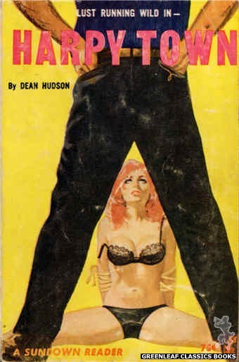 Sundown Reader SR529 - Harpy Town by Dean Hudson, cover art by Robert Bonfils (1965)