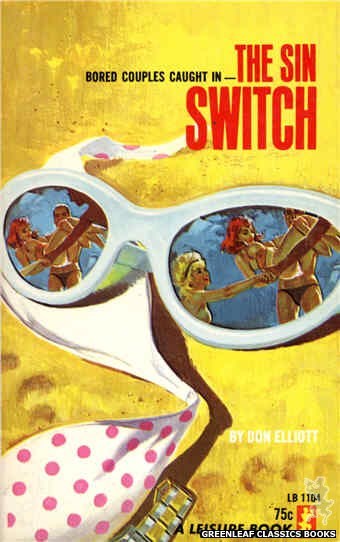 Leisure Books LB1104 - The Sin Switch by Don Elliott, cover art by Robert Bonfils (1965)