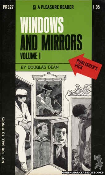 Pleasure Reader PR327 - Windows And Mirrors Volume I by Douglas Dean, cover art by Unknown (1971)