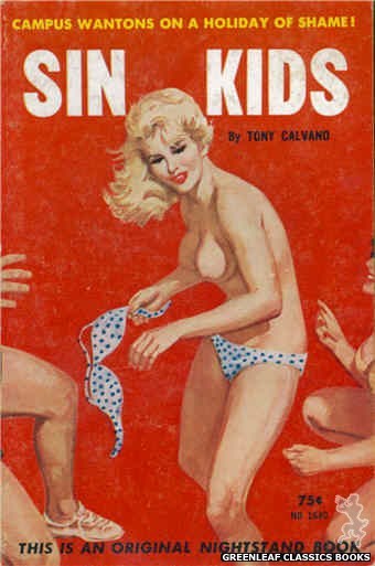 Nightstand Books NB1640 - Sin Kids by Tony Calvano, cover art by Robert Bonfils (1963)