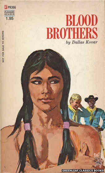 Pleasure Reader PR366 - Blood Brothers by Dallas Kovar, cover art by Robert Bonfils (1972)