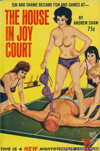 Nightstand Books NB1745 - The House in Joy Court by Andrew Shaw, cover art by Unknown (1965)