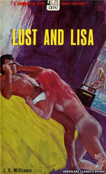Companion Books CB592 - Lust And Lisa by J.X. Williams, cover art by Robert Bonfils (1968)