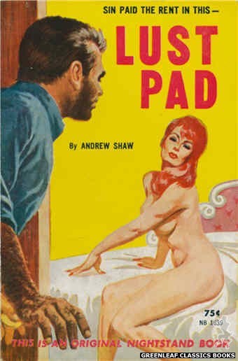 Nightstand Books NB1639 - Lust Pad by Andrew Shaw, cover art by Robert Bonfils (1963)