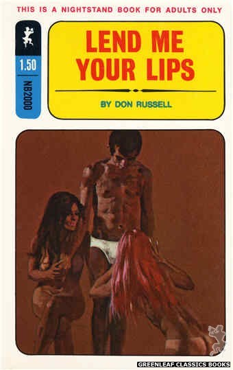 Nightstand Books NB2000 - Lend Me Your Lips by Don Russell, cover art by Robert Bonfils (1970)