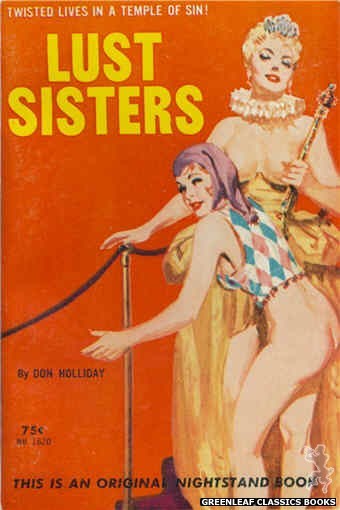 Nightstand Books NB1620 - Lust Sisters by Don Holliday, cover art by Harold W. McCauley (1962)