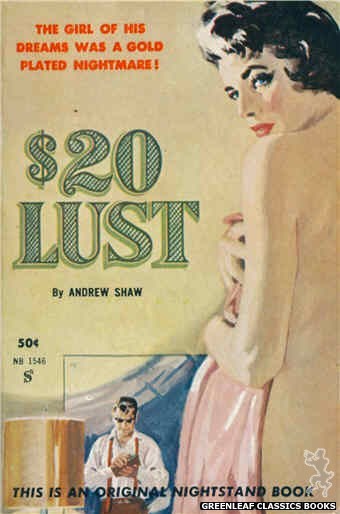 Nightstand Books NB1546 - $20 Lust by Andrew Shaw, cover art by Harold W. McCauley (1961)