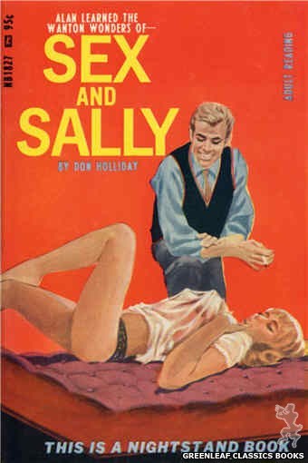 Nightstand Books NB1827 - Sex And Sally by Don Holliday, cover art by Darrel Millsap (1967)