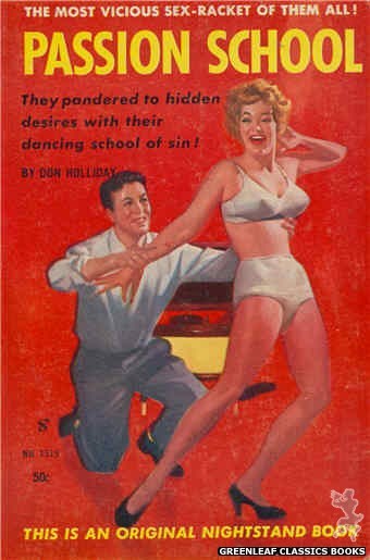 Nightstand Books NB1515 - Passion School by Don Holliday, cover art by Harold W. McCauley (1960)