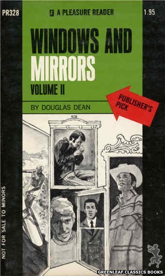 Pleasure Reader PR328 - Windows And Mirrors Volume II by Douglas Dean, cover art by Unknown (1971)