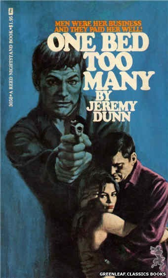 Reed Nightstand 3058 - One Bed Too Many by Jeremy Dunn, cover art by Ed Smith (1973)