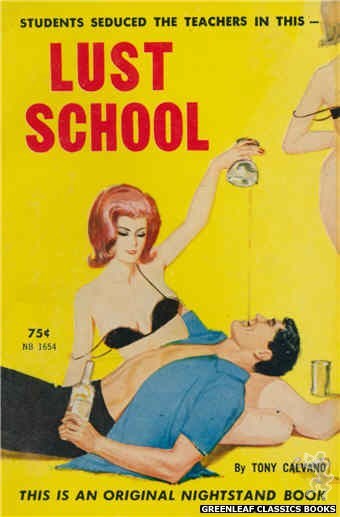 Nightstand Books NB1654 - Lust School by Tony Calvano, cover art by Unknown (1963)