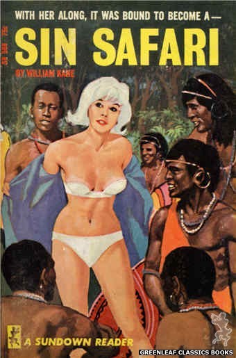 Sundown Reader SR588 - Sin Safari by William Kane, cover art by Unknown (1966)