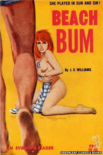 Evening Reader ER735 - Beach Bum by J.X. Williams, cover art by Unknown (1964)