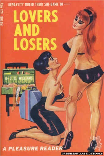 Pleasure Reader PR108 - Lovers And Losers by J.X. Williams, cover art by Tomas Cannizarro (1967)