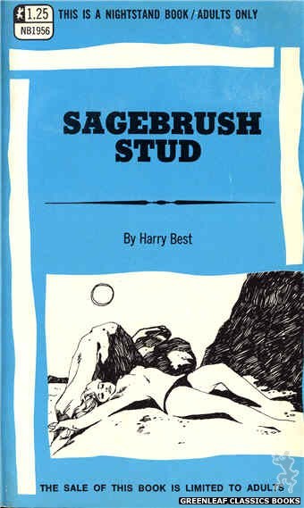 Nightstand Books NB1956 - Sagebrush Stud by Harry Best, cover art by Harry Bremner (1969)