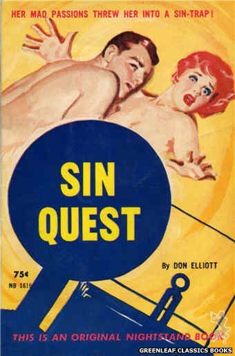 Nightstand Books NB1616 - Sin Quest by Don Elliott, cover art by Harold W. McCauley (1962)