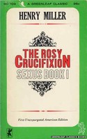 GC103 The Rosy Crucifixion-Sexus Book I by Henry Miller (1965)